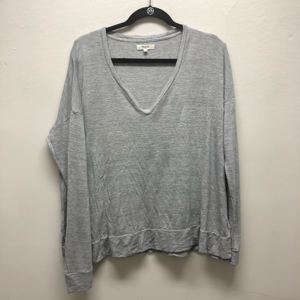 Super Soft Gray Madewell Long Sleeve!